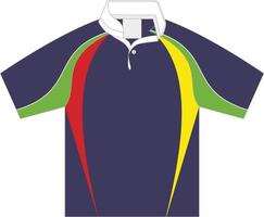 modelo de design esportivo de camiseta para camisa de futebol. uniforme esportivo em vista frontal. camiseta simulada para clube esportivo. ilustração vetorial vetor