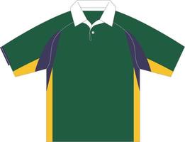 modelo de design esportivo de camiseta para camisa de futebol. uniforme esportivo em vista frontal. camiseta simulada para clube esportivo. ilustração vetorial vetor