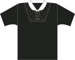 modelo de design esportivo de camiseta para camisa de futebol. uniforme esportivo em vista frontal. camiseta simulada para clube esportivo. ilustração vetorial vetor