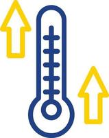 design de ícone de vetor de alta temperatura