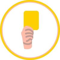 design de ícone de vetor de cartão amarelo