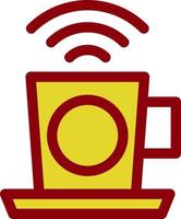 design de ícone de vetor de wi-fi de café