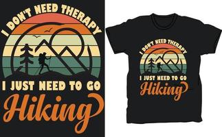 design de camiseta de aventura para caminhadas design de logotipo para caminhadas vetor