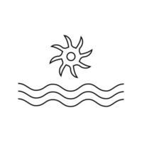 logotipo da roda d'água vetor