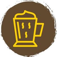 design de ícone de vetor de café com leite