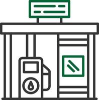 design de ícone criativo de posto de gasolina vetor