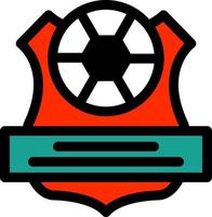 design de ícone de vetor de clube de futebol