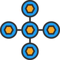 design de ícones vetoriais de interações biomoleculares vetor