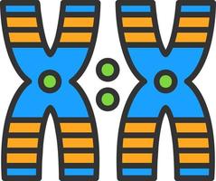 design de ícone de vetor de cromossomo