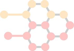 design de ícone de vetor de estrutura molecular