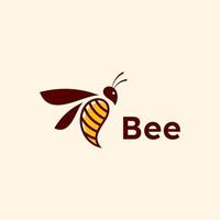 design de logotipo e símbolo de abelha vetor