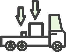 design de ícone de vetor de carregamento de caminhão