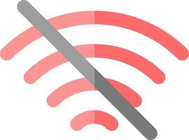 wifi desligado design de ícone vetorial vetor