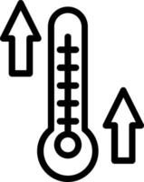 design de ícone de vetor de alta temperatura