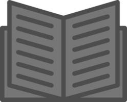 design de ícone de vetor aberto de livro