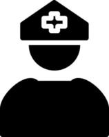 design de ícone de vetor de enfermeira de usuário