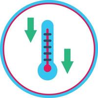 design de ícone de vetor de baixa temperatura