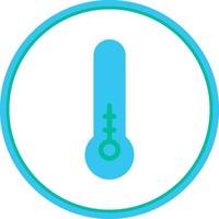 design de ícone de meio vetor de termômetro