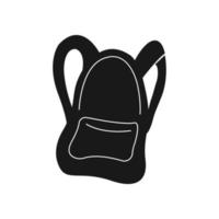 logotipo da mochila escolar vetor