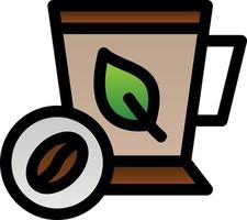 design de ícone de vetor de café com menta