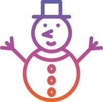 design de ícone de vetor de boneco de neve