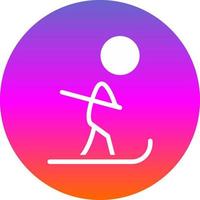 design de ícone de vetor de esqui