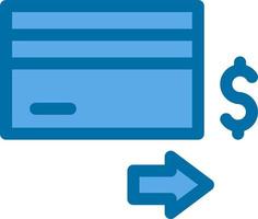 design de ícone de vetor de linha de pagamento com cartão de crédito