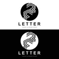 logotipo da letra r, símbolo do alfabeto vetorial, design para logotipos de marcas com letra inicial vetor