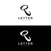 logotipo da letra r, símbolo do alfabeto vetorial, design para logotipos de marcas com letra inicial vetor