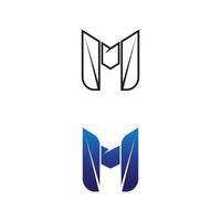 vetor de modelo de logotipo de letra m