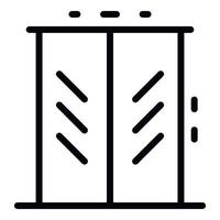 ícone de elevador, estilo de estrutura de tópicos vetor
