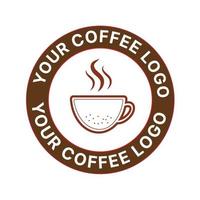 logotipo do café vetor