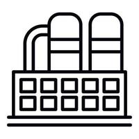 ícone da indústria química, estilo de estrutura de tópicos vetor