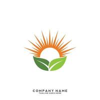 logotipo de folhas verdes. planta natureza eco jardim estilizado ícone vetor botânico.