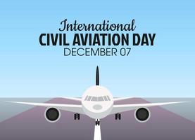 gráfico de vetor do dia da aviação civil internacional bom para a  celebração do dia da aviação civil internacional. design plano. ilustração  do flyer . 15369963 Vetor no Vecteezy