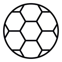 ícone de bola de futebol, estilo de estrutura de tópicos vetor