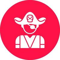 design de ícone criativo pirata vetor