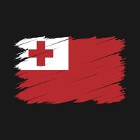 escova de bandeira tonga vetor