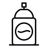 ícone de desodorante de onda, estilo de estrutura de tópicos vetor