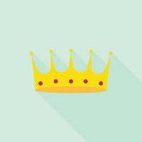 ícone da coroa do rei, estilo simples vetor