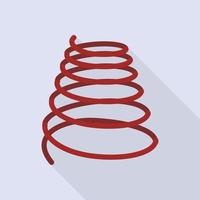ícone de cabo de bobina de metal, estilo simples vetor