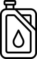 ícone de linha para diesel vetor