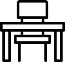 ilustração vetorial de cadeira de mesa em ícones de símbolos.vector de qualidade background.premium para conceito e design gráfico. vetor
