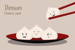 ilustração vetorial de comida chinesa vetor