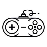 ícone do joystick do console, estilo do contorno vetor