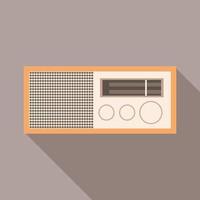 ícone de rádio alto-falante, estilo simples vetor