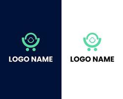 vetor de modelo de designs de logotipo de loja online