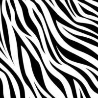 padrão de impressão de pele de animal zebra. fundo transparente com padrão de pele de zebra. padrão sem emenda de vetor de motivo animal zebra. padrão de pele de zebra.
