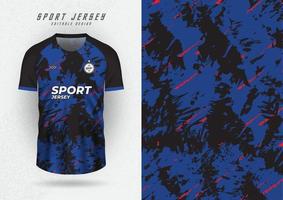 maquete de fundo para camisas esportivas, camisas, camisas de corrida, padrão grunge preto e azul vetor