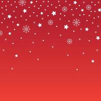 bonito feliz natal estrela neve floco de neve confete elemento ditsy polvilhe brilho brilho pequeno polkadot linha de primavera abstrato gradiente vermelho padrão quadro de fundo para festa de natal vetor